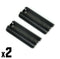 2 x Black Wii Remote Battery Cover